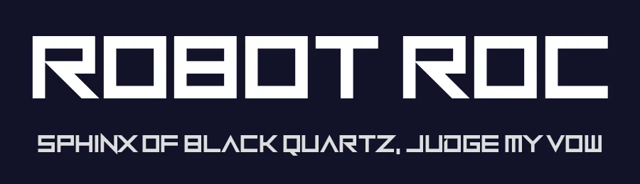 Robot Roc by Chequered Ink — Display Font — thumbnail 2