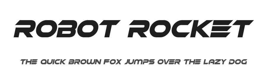 Robot Rocket by Hawtpixel β Display Font