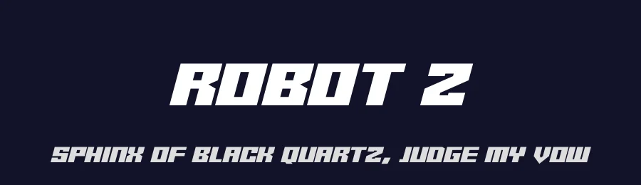Robot Z by Hawtpixel — Display Font — thumbnail 2