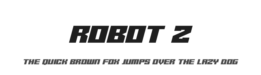 Robot Z by Hawtpixel — Display Font