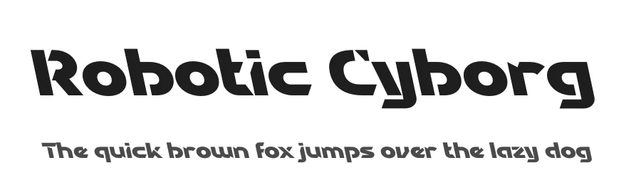Robotic Cyborg by Display Studio — Display Font