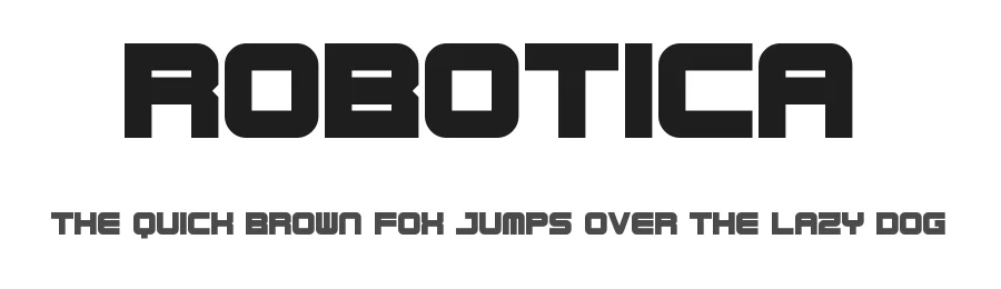 Robotica by Hawtpixel — Display Font