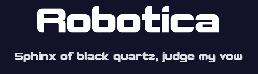 Robotica by courtneynovits — Display Font — thumbnail 2