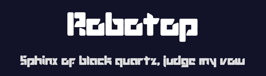 Robotop by Sembodo Studio — Display Font — thumbnail 2