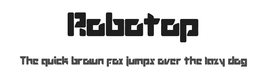 Robotop by Sembodo Studio — Display Font