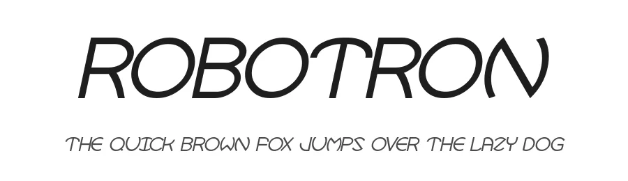 Robotron by Joseph Dawson — Sans Serif Font