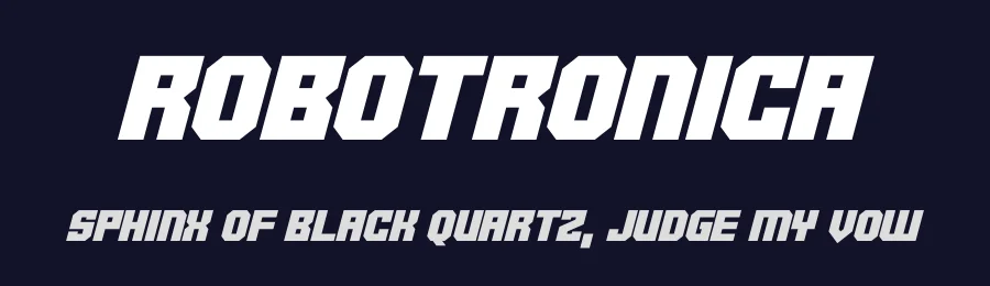 Robotronica by Hawtpixel — Display Font — thumbnail 2