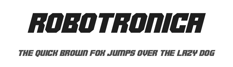 Robotronica by Hawtpixel — Display Font