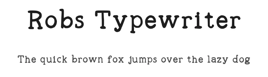 Robs Typewriter