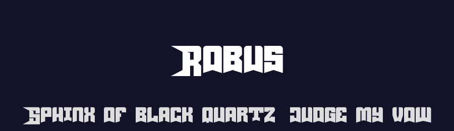 Robus by Toko Laris Djaja — Display Font — thumbnail 2