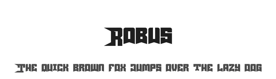 Robus by Toko Laris Djaja — Display Font