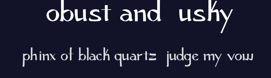 Robust and Husky by Laura Kammermann — Decorative Font — thumbnail 2