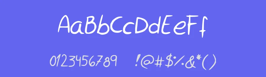 Rocchy's handwriting by Rocchy Benitez — Script Handwritten Font — thumbnail 3