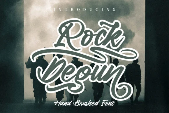 Rock Degun Font by integritypestudio — Script Handwritten Font