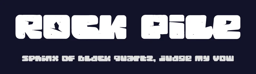 Rock Pile by PutraCetol Studio — Decorative Font — thumbnail 2