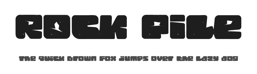 Rock Pile by PutraCetol Studio — Decorative Font
