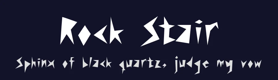 Rock Stair by Royaltype — Decorative Font — thumbnail 2
