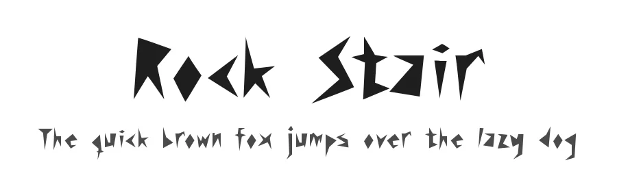 Rock Stair by Royaltype — Decorative Font