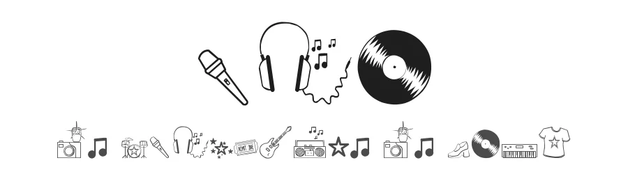 Rock Star by Jess Latham — Dingbats Font