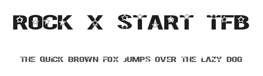 Rock X Start TFB by zanatlija — Decorative Font