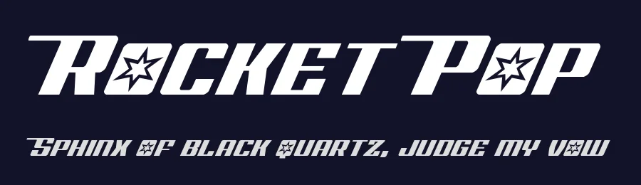 Rocket Pop by Iconian Fonts — Display Font — thumbnail 2