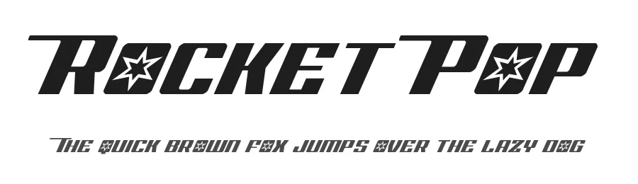 Rocket Pop by Iconian Fonts — Display Font