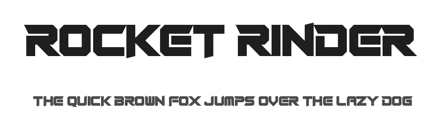 Rocket Rinder by Chequered Ink — Display Font