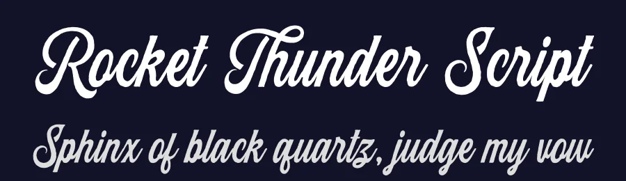 Rocket Thunder Script by Blankids — Script Handwritten Font — thumbnail 2