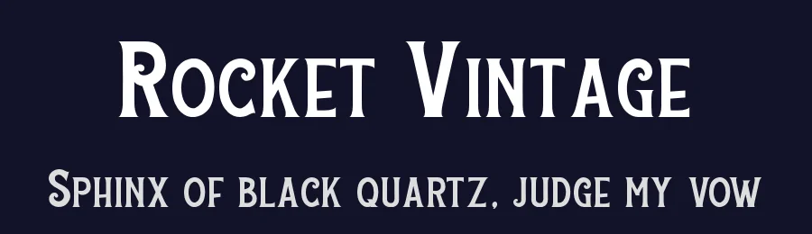 Rocket Vintage by Staircase Studio — Decorative Font — thumbnail 2