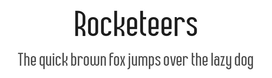 Rocketeers by Ikiiko Type — Sans Serif Font