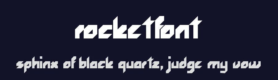 Rocketfont by Ana Graciela Cárdenas Alanís — Display Font — thumbnail 2