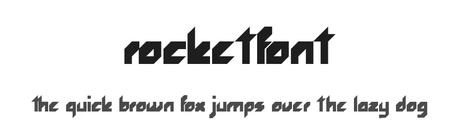 Rocketfont by Ana Graciela Cárdenas Alanís — Display Font