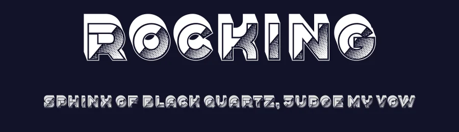 Rocking by Vladimir Nikolic — Decorative Font — thumbnail 2