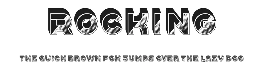 Rocking by Vladimir Nikolic — Decorative Font