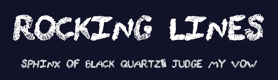 Rocking Lines by Xerographer Fonts — Script Handwritten Font — thumbnail 2