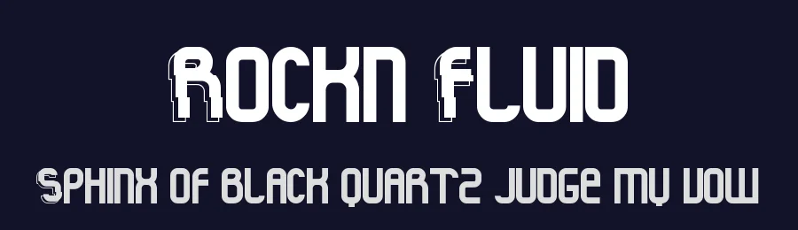 Rock'n Fluid by Qkila — Decorative Font — thumbnail 2