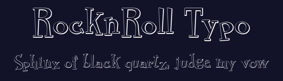 RocknRoll Typo by Otto Maurer Design — Decorative Font — thumbnail 2