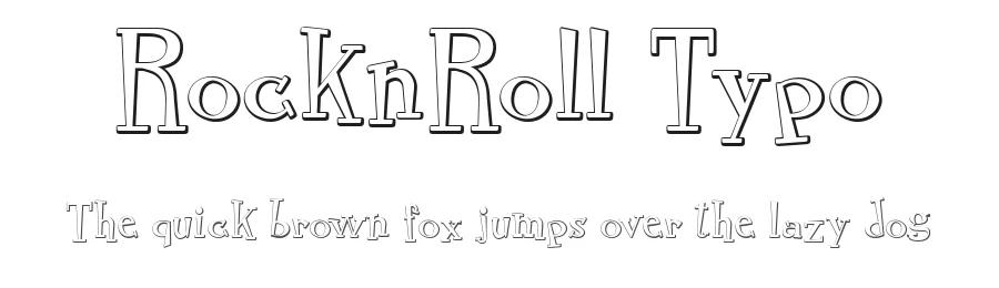 RocknRoll Typo by Otto Maurer Design — Decorative Font