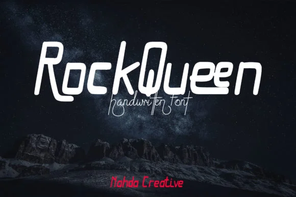 RockQueen Font by khafalab β Script Handwritten Font