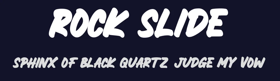 Rock Slide by Mozatype — Decorative Font — thumbnail 2