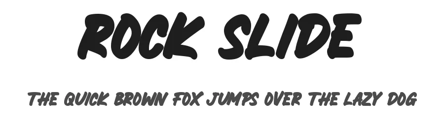 Rock Slide by Mozatype β Decorative Font