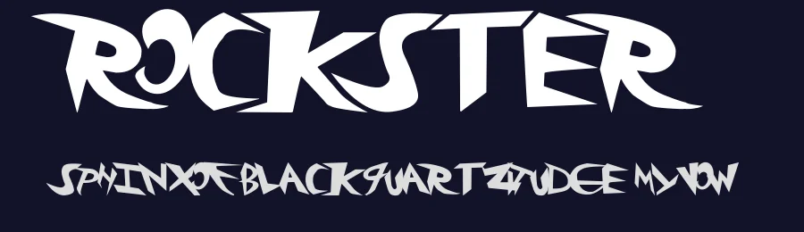 Rockster by Xerographer Fonts — Decorative Font — thumbnail 2