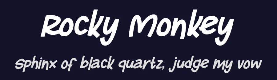 Rocky Monkey by Letterena Studios — Decorative Font — thumbnail 2