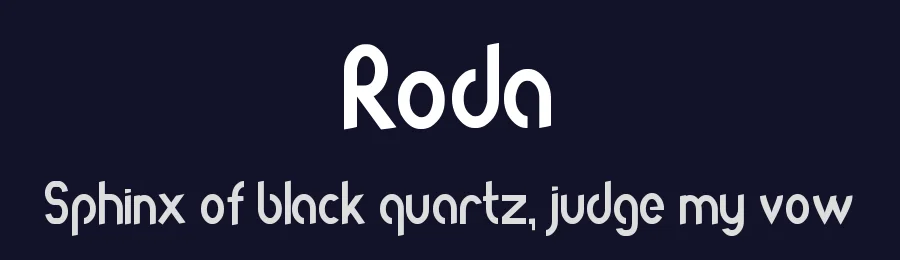 Roda by Serkan Dilemek — Decorative Font — thumbnail 2