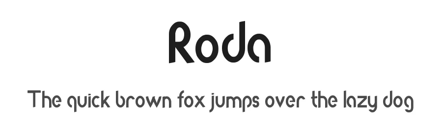 Roda by Serkan Dilemek — Decorative Font