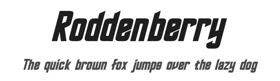 Roddenberry by Pixel Sagas — Display Font