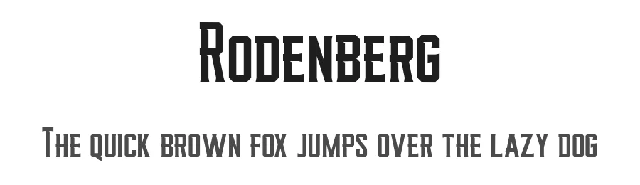 Rodenberg by Zea Fonts — Decorative Font