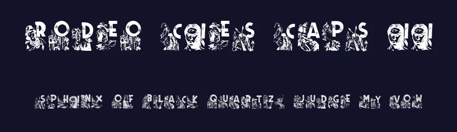 Rodeo Cies Caps II by Jorge Morón — Decorative Font — thumbnail 2