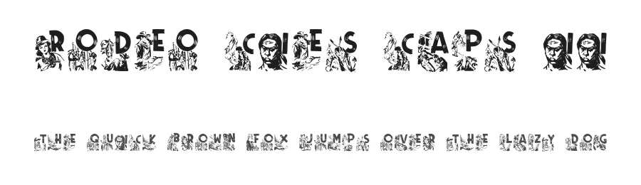 Rodeo Cies Caps II by Jorge MorΓ³n β Decorative Font