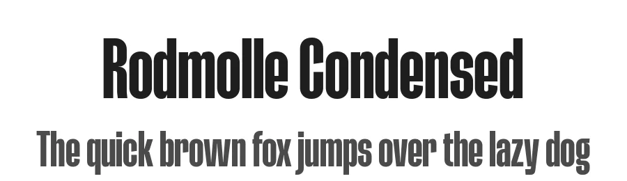 Rodmolle Condensed